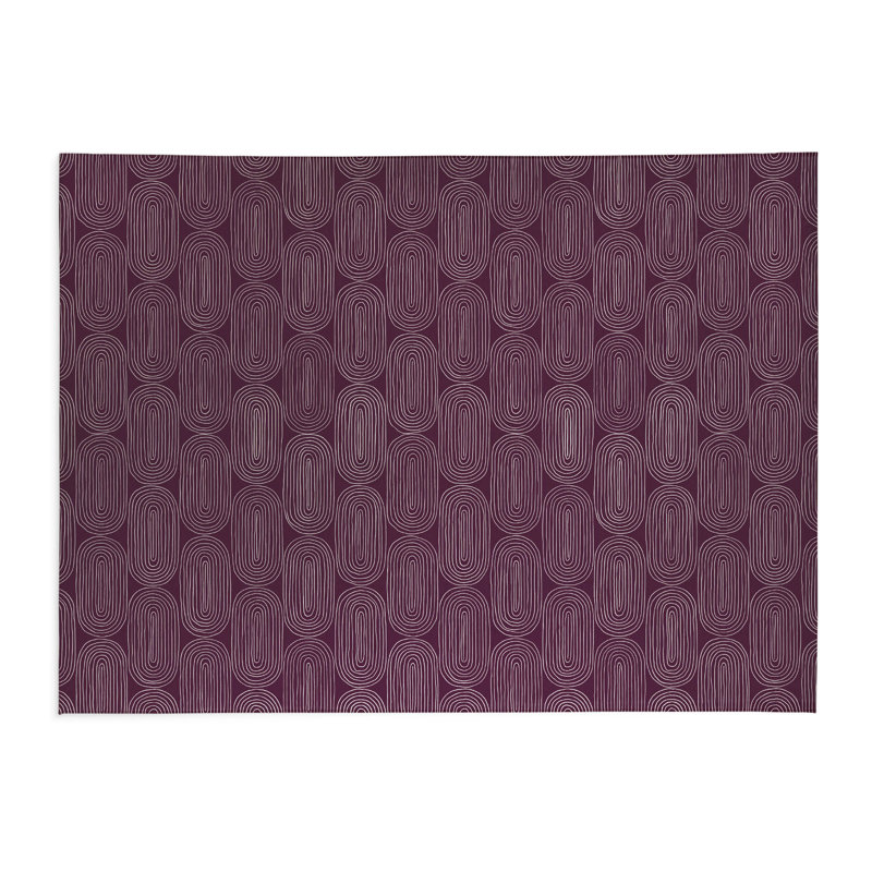 Tapis de cuisine Earthy Embrace, Aubergine, Rectangle 5 pi x 7 pi