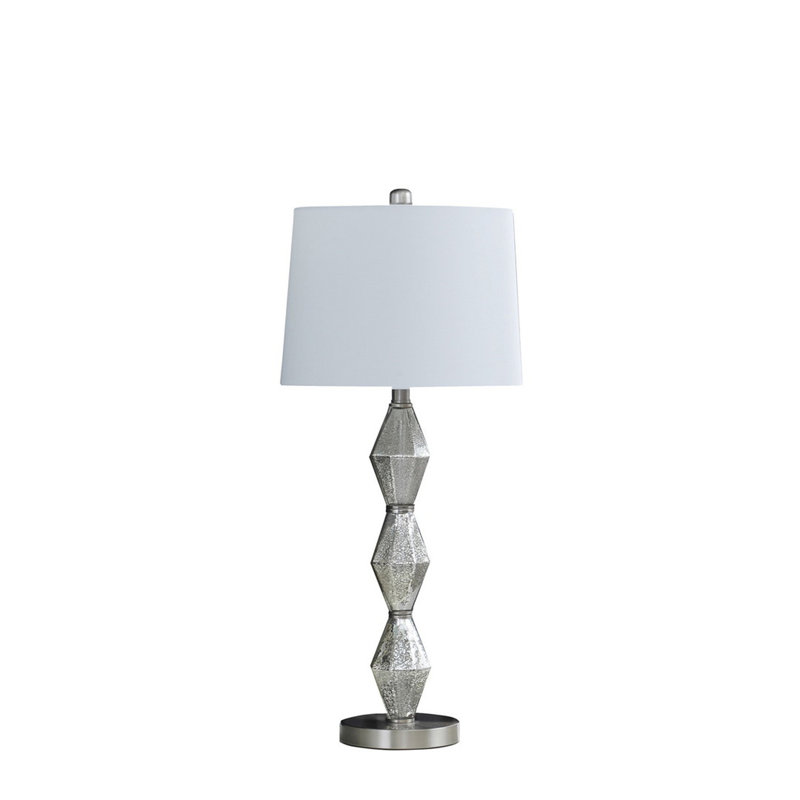 Lampe de table 29,5 "In Emil Moderne, Argent brossé