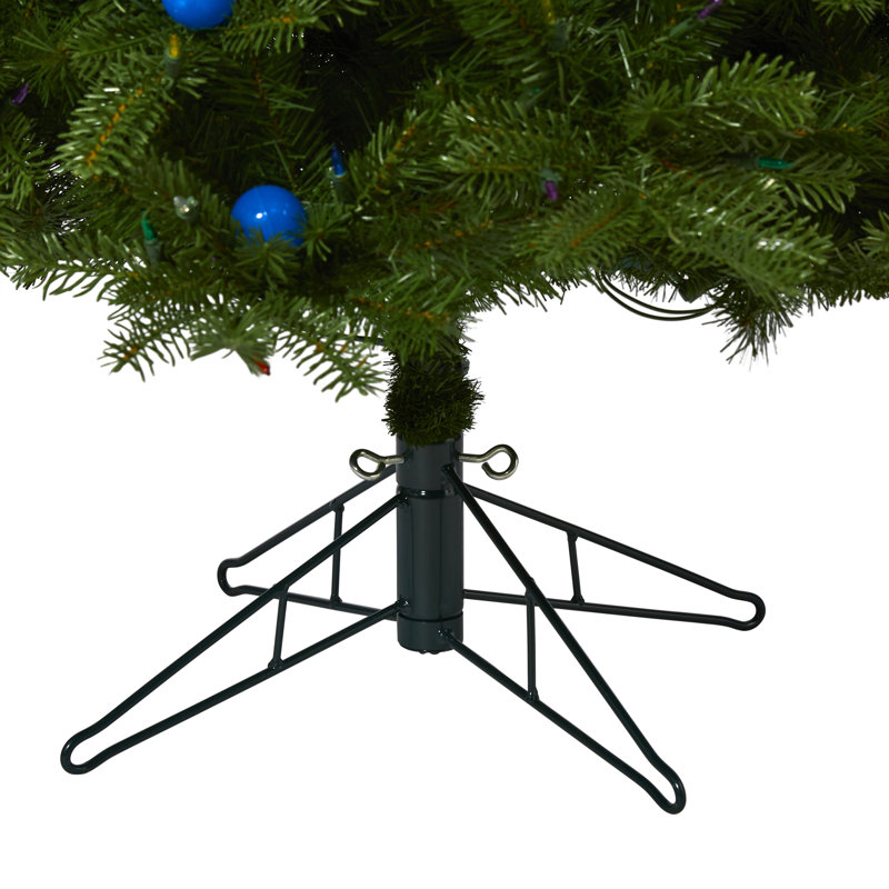 Lighted Artificial Fir Christmas Tree, 6.5' H