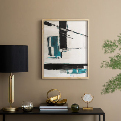 «Geometric Notes II», reproduction encadrée - bois massif