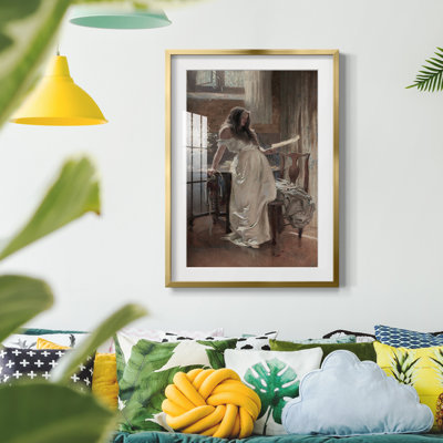 Vintage Portrait Print LVIII -Framed Print