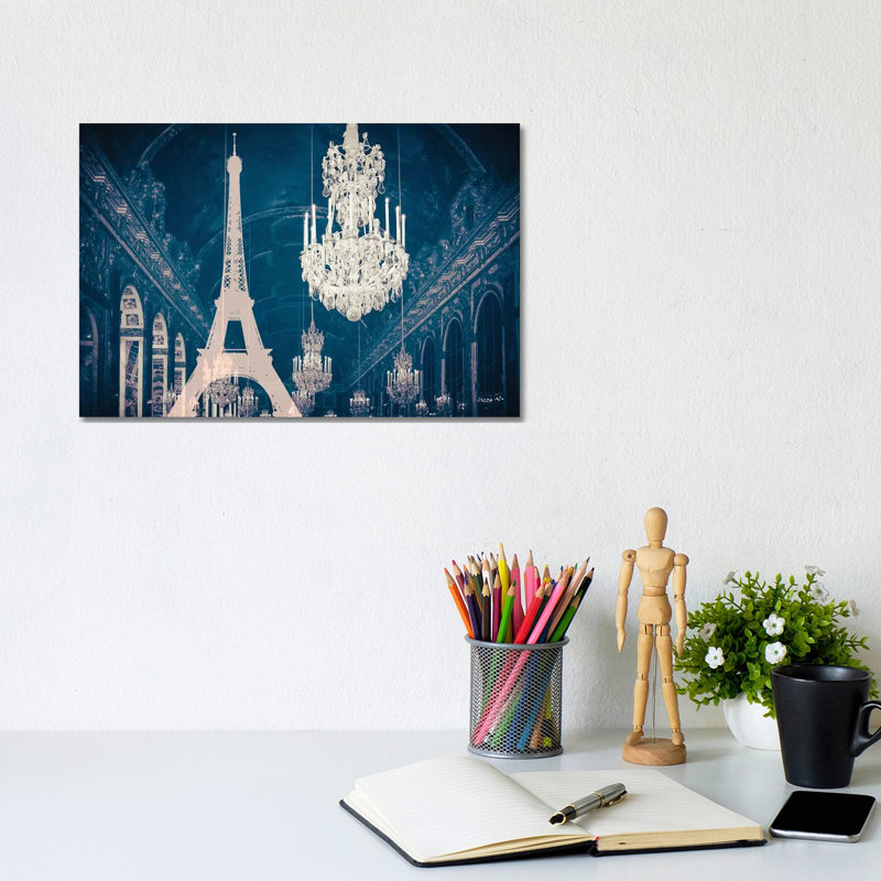 Paris Chandelier X by Grace Digital Art Co - Wrapped Canvas Gallery-Wrapped Canvas Giclée, 20.32 cm H x 30.48 cm W