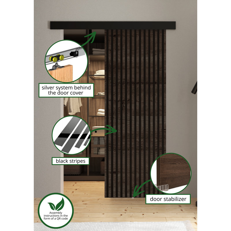 DOOR Belmo 1, Dark Ash, 86cm x 205cm