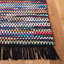 Tapis de couleur unie en coton recyclé à tissage plat Amble-1293981324
