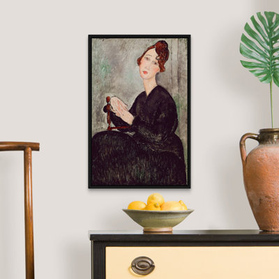 " Portrait Of Dedie Hayden (DH) Woman Clothed In Black Has The Melancolic Expression, 1918 " by Amedeo Modigliani