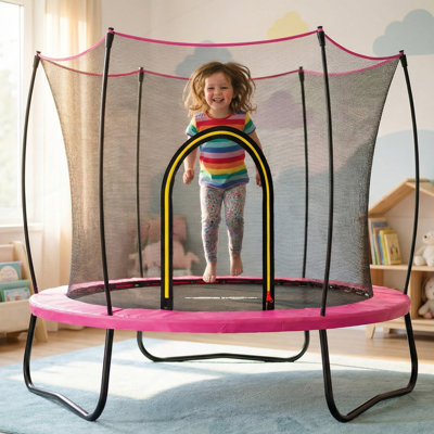 Trampoline rectangulaire TK - élastique - ROSE