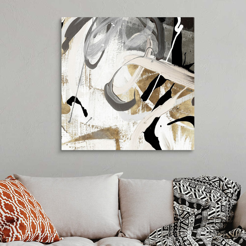 " Tangled I " Painting Print, Wrapped Canvas, 36" H x 36" W, No Frame