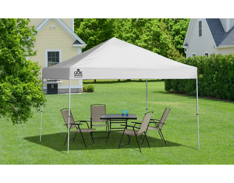 Tente pliante Weekender Elite à pieds droits, L 129 po x P 129 po, Blanc