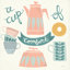 «A Cup of Comfort Pastel» par Mary Urban, reproduction sur toile tendue