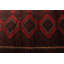 Tapis rouge foncé Teimani 3 pi 2 po x 4 pi 10 po