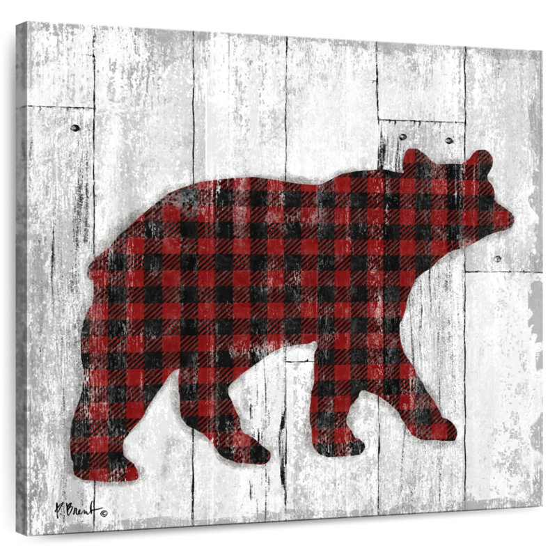 Wildwood Lodge Buffalo Check I, H 33 po x l 33 po