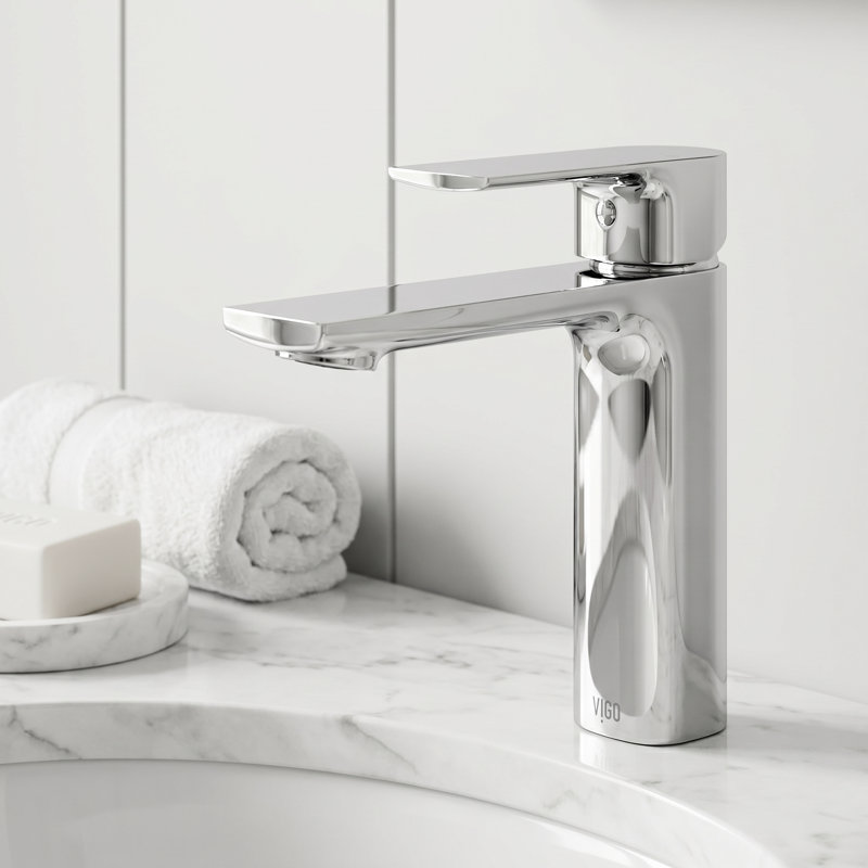 Davidson 6" H Single Handle Single Hole Bathroom Faucet, Chrome