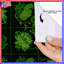 Rideaux de douche verts à motif floral extra longs-990549998
