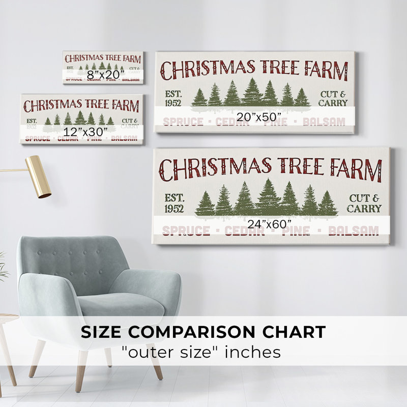 Collection de panneaux de Noël de la ferme D, H 8 po x l 20 po x P 1,5 po