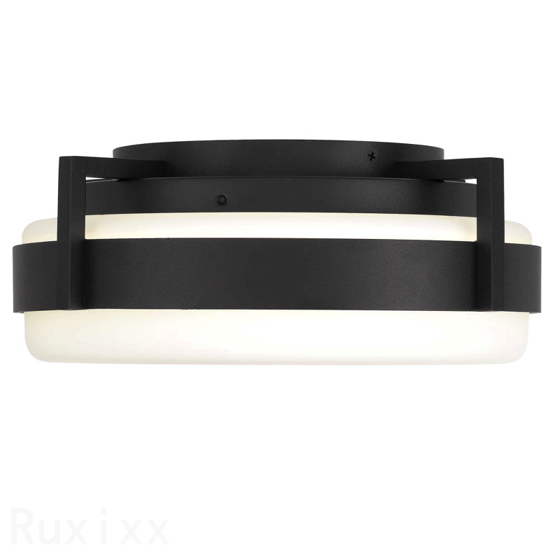 15 Inch Integrated Led Flush Mount, 4.5" H x 15" W x 15" D