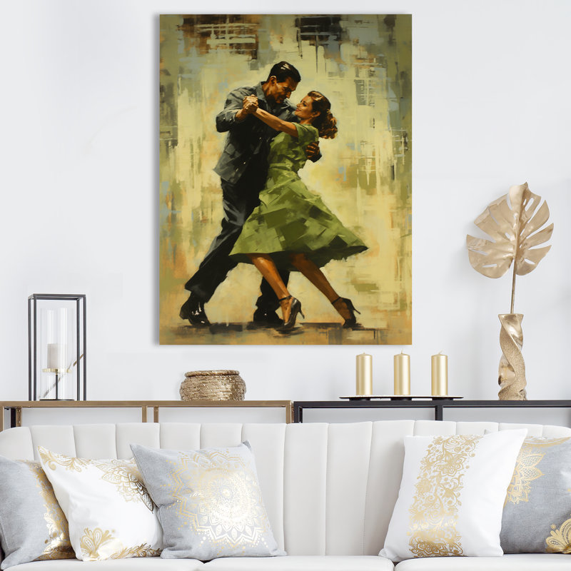 " Dance Swing In The Sixties V ", Wrapped Canvas, 40" H x 30" W