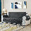 Couch Cover for 3 Cushion Couch, Non-Slip Sofa Slipcover for Dogs, Furniture Protector Cover with Foam Sticks Elastic Straps for Pet Cat (Sofa, Gray)