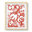 «Red Brush Floral I», impression encadrée-800409718-800409720