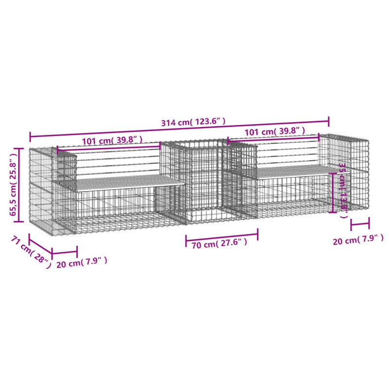Nilsa Outdoor Bench