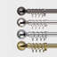Nuha Iron Adjustable 210cm to 120cm 2.8cm Single Curtain Pole-836541725-824443514