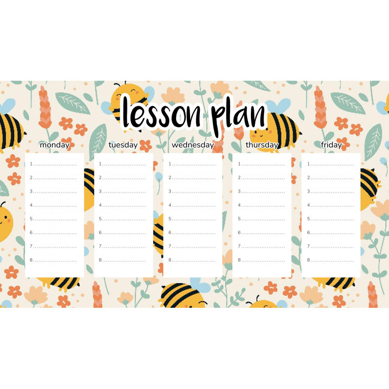 Magnetic Lesson Plan Happy Bees