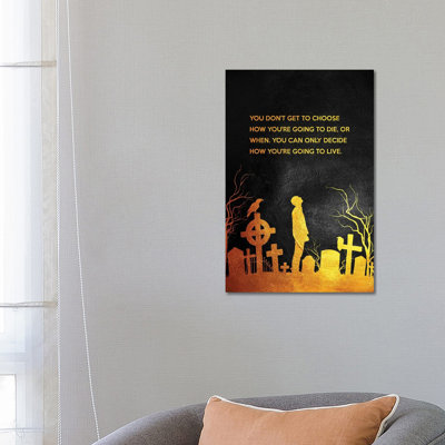 Decide How To Live by Adrian Baldovino - Wrapped Canvas Painting