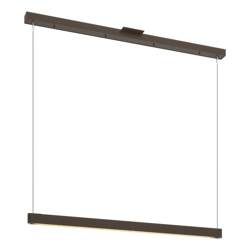 Fold 1 - Light Kitchen Island Linear LED Pendant, Bronze