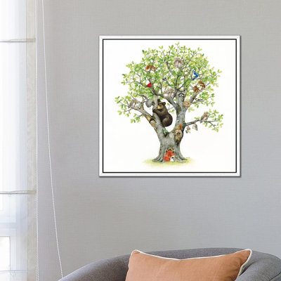 Animal Tree 1 Piece Painting on Canvas