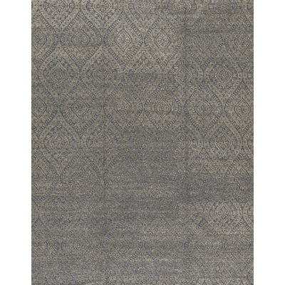 Wool Damask Area Rug