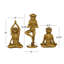 Ensemble de 3 figurines de yoga Gordianeer