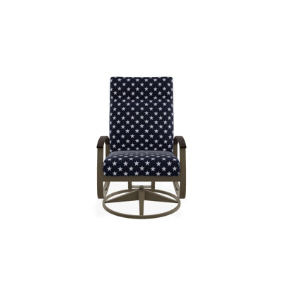 Askar Swivel Powder Coated Aluminum Outdoor Lounge Chair , Sunbrella® Cushions Included