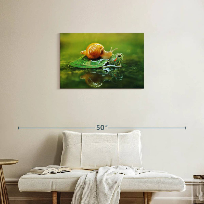 Brampt Snail On Turtle, 20" H x 30" W