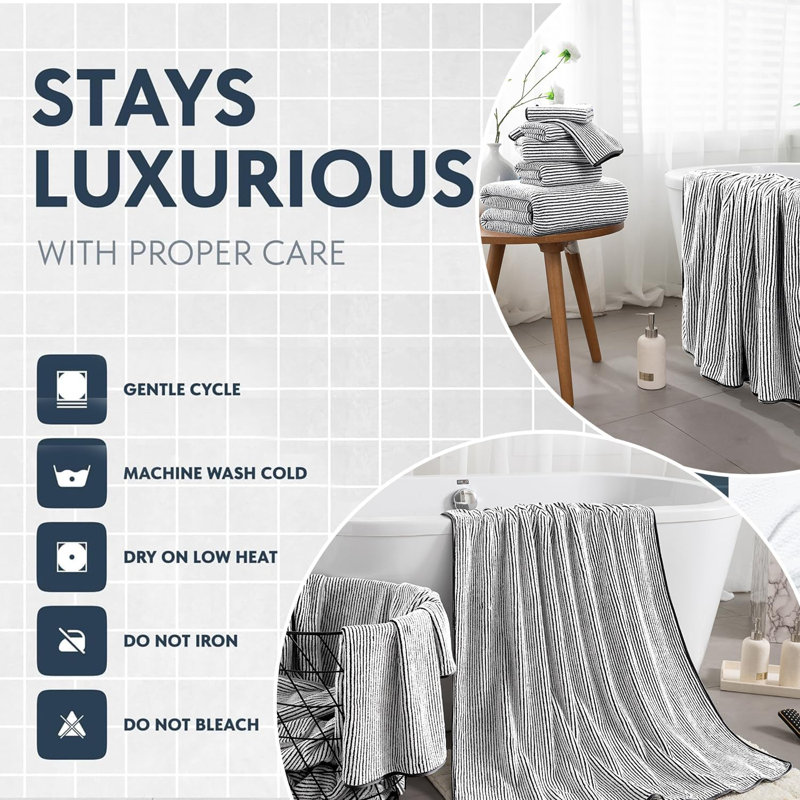 4 Piece Bath Towel Set 35"x70"Oversized Bath Towel for Bathroom Ultra Soft Fluffy Extra Large