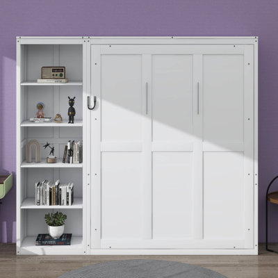 Full Size Murphy Bed Wall Bed With Shelves