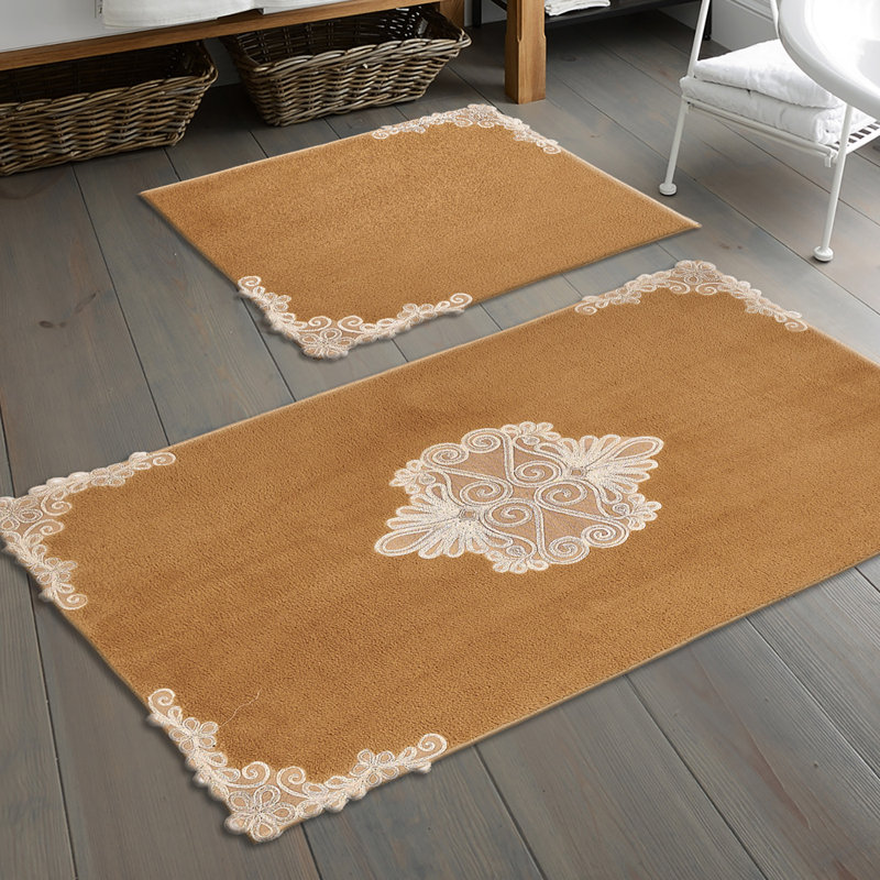 Ensemble de tapis de bain 2 pièces Neva, Brun