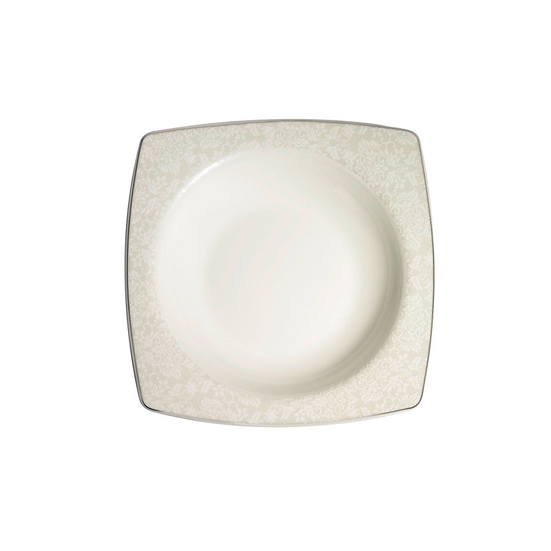 Service de table en porcelaine tendre 44 pièces Halloran, service pour 12