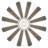  65" Wyndmill 12 - Blade Indoor/Outdoor Smart Ceiling Fan with Remote Control and LED Light Kit Included, Works With Alexa and iOS / Android App, Steel/Weathered Wood-66343260