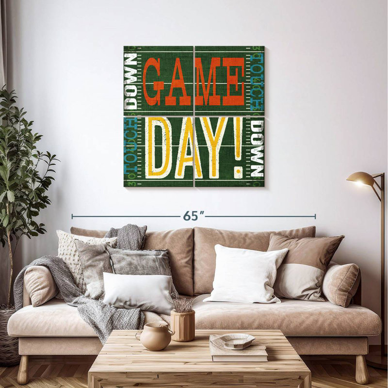 Kema Football Typographie II, H 38 po x l 38 po