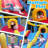 Adam 12.64x9Ft Kids Party Castle Bounce House, Indoor/Outdoor Bouncy House, UL Blower Included, Trendy Pastel Color, 2 Fun Slide & Bounce Area, Castle Theme For Kids