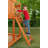 Timber Valley Swing Set with Wooden Roof-42309493-42325068