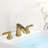 Waterfall 8 In. Widespread Double Handle Stainless Steel Bathroom Faucet-103539550