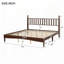 Retro Style Wood Platform Bed-117794039