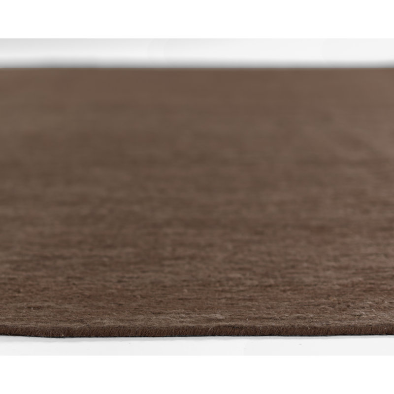 Area Rug in Dark Brown, Rectangle 6'3" x 9'