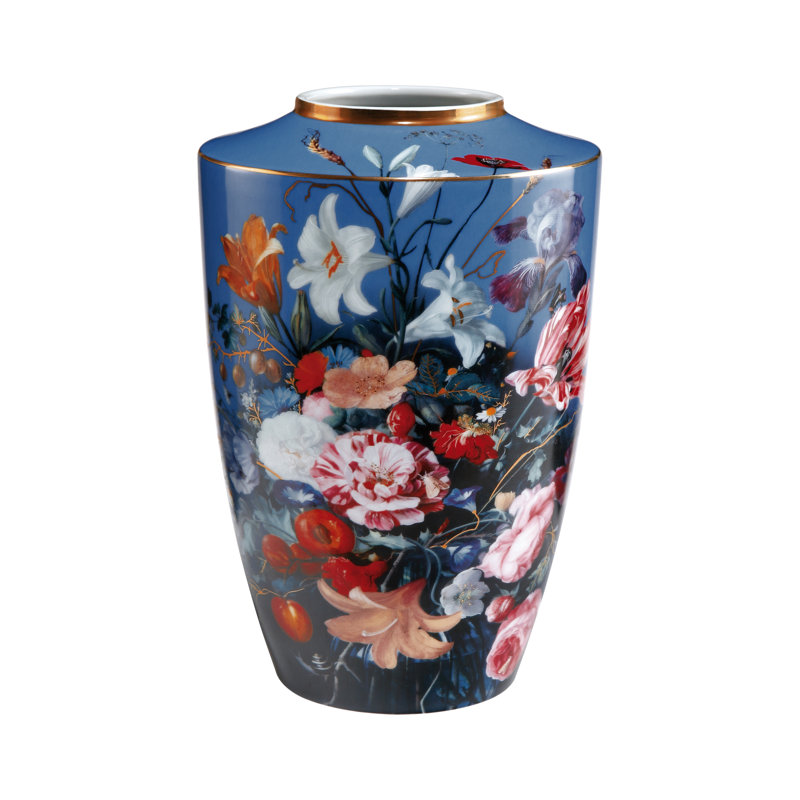 Porcelain Table Vase, 24cm H x 16cm W x 16cm D