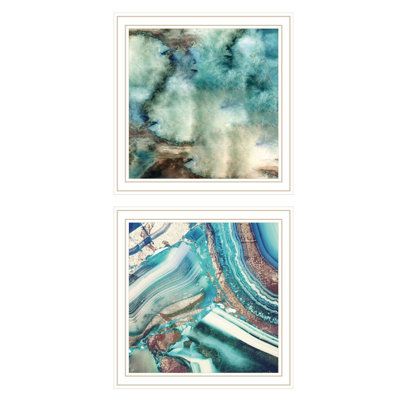 Earth Tones I & Sea II By Sophie 6, Ready To Hang Framed