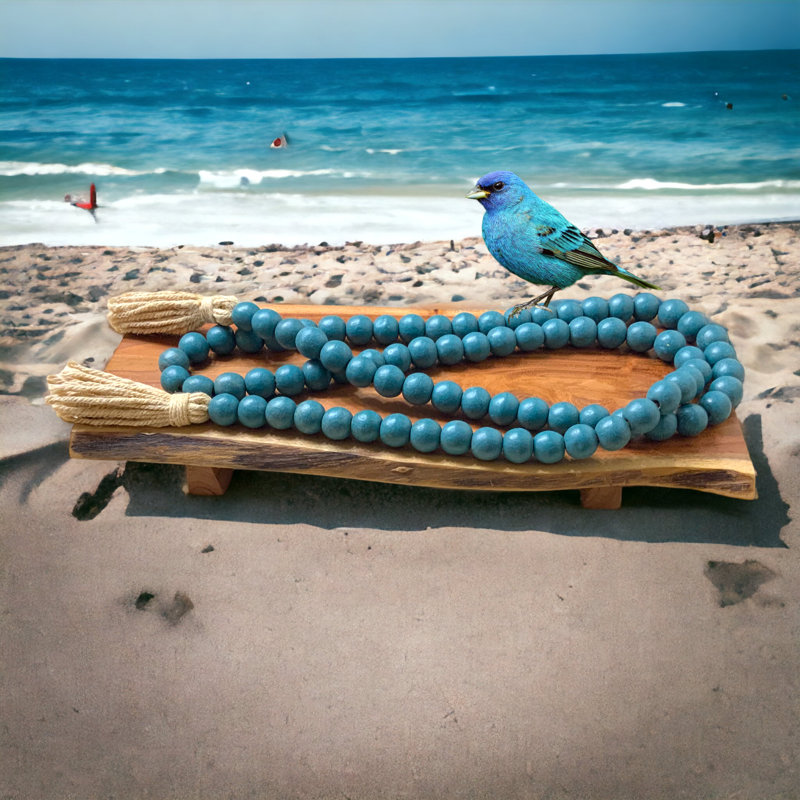 Boho Bead Garland-Turquoise, Turquoise