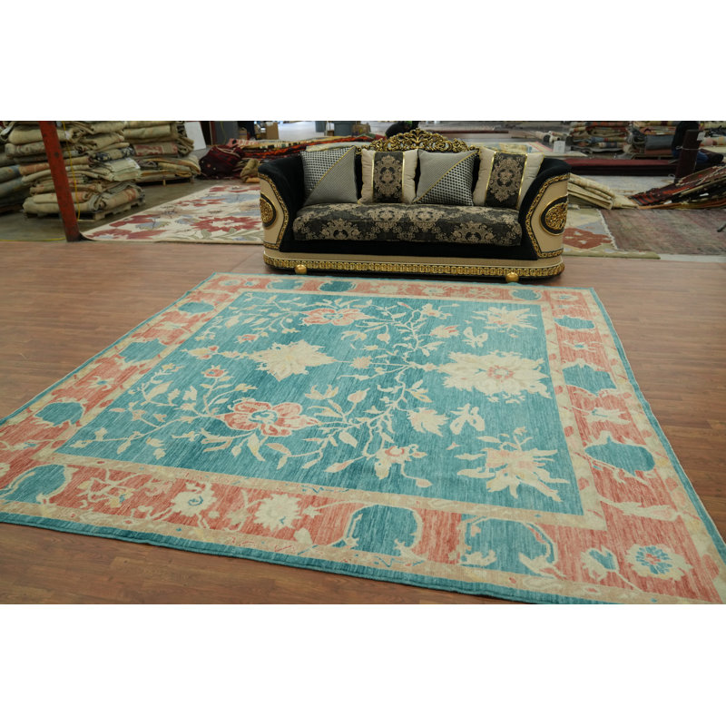 Tapis floral transitionnel Oushak 10 x 10
