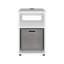 Table d'appoint Parmele H 19 po avec 1 tablette et 1 panier de rangement en tissu-489839853