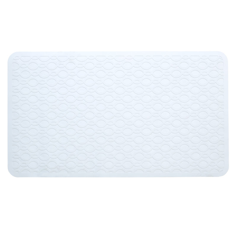 Leona Rubber Non-Slip Shower Mat, White