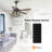 Limones 52'' Industrial Farmhouse Ceiling Fan with Cage Light Kit 5 Wood Blades Remote Control
